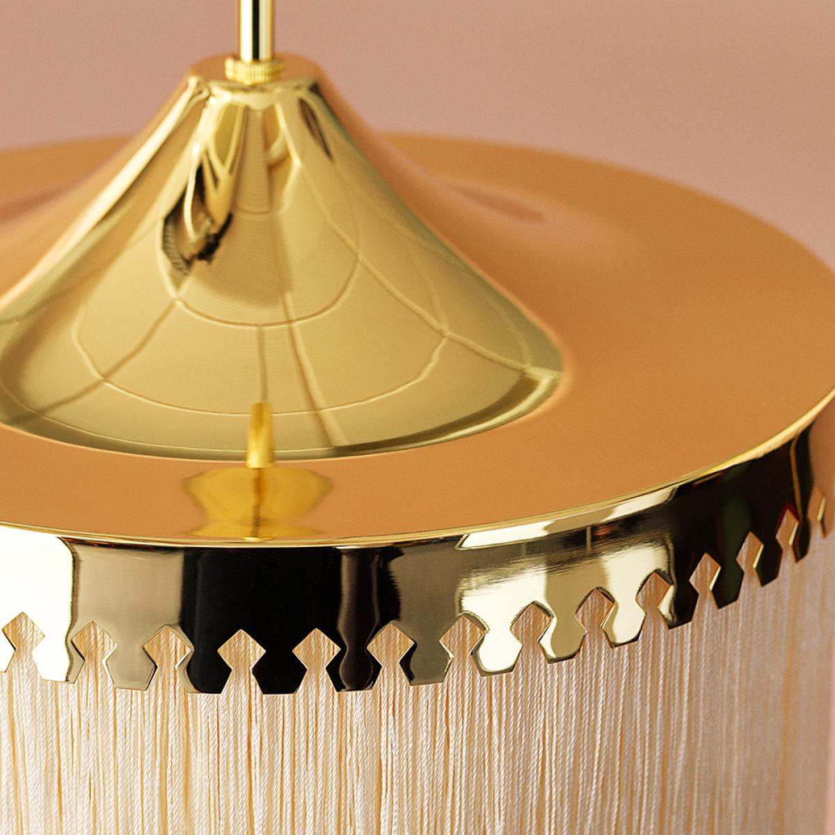 Warm Nordic Fringe pendant lamp Cream white large – image 5