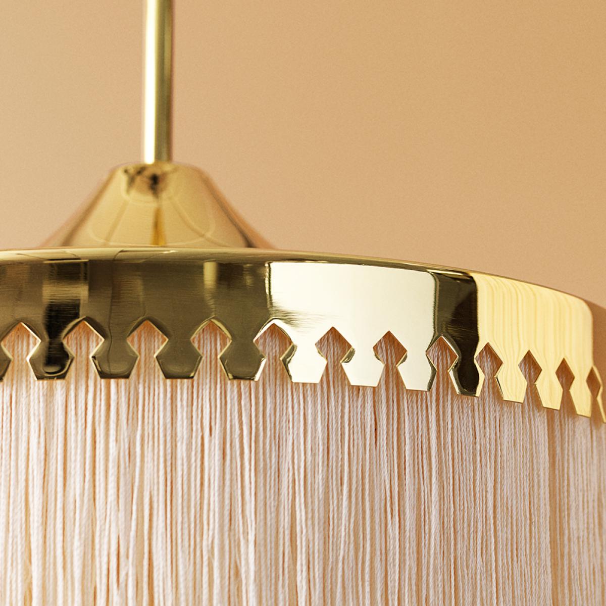 Warm Nordic Fringe pendant lamp Cream white large – image 9