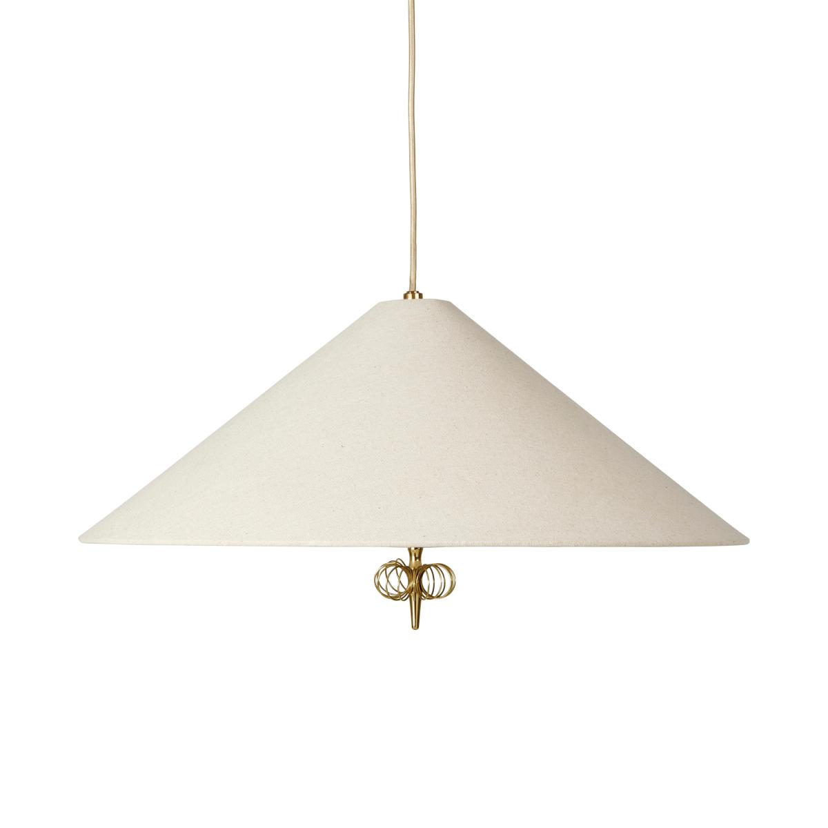 Gubi 1967 ceiling lamp Canvas-brass – image 2