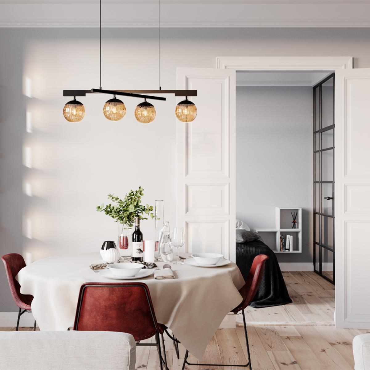 By Rydéns Labelle ceiling lamp Black/amber – image 2