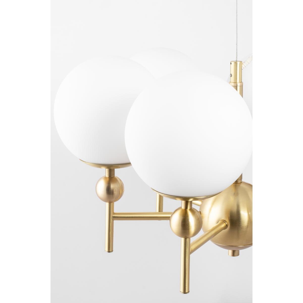 Astrid pendant lamp Ø50 cm Brushed brass-white – image 2