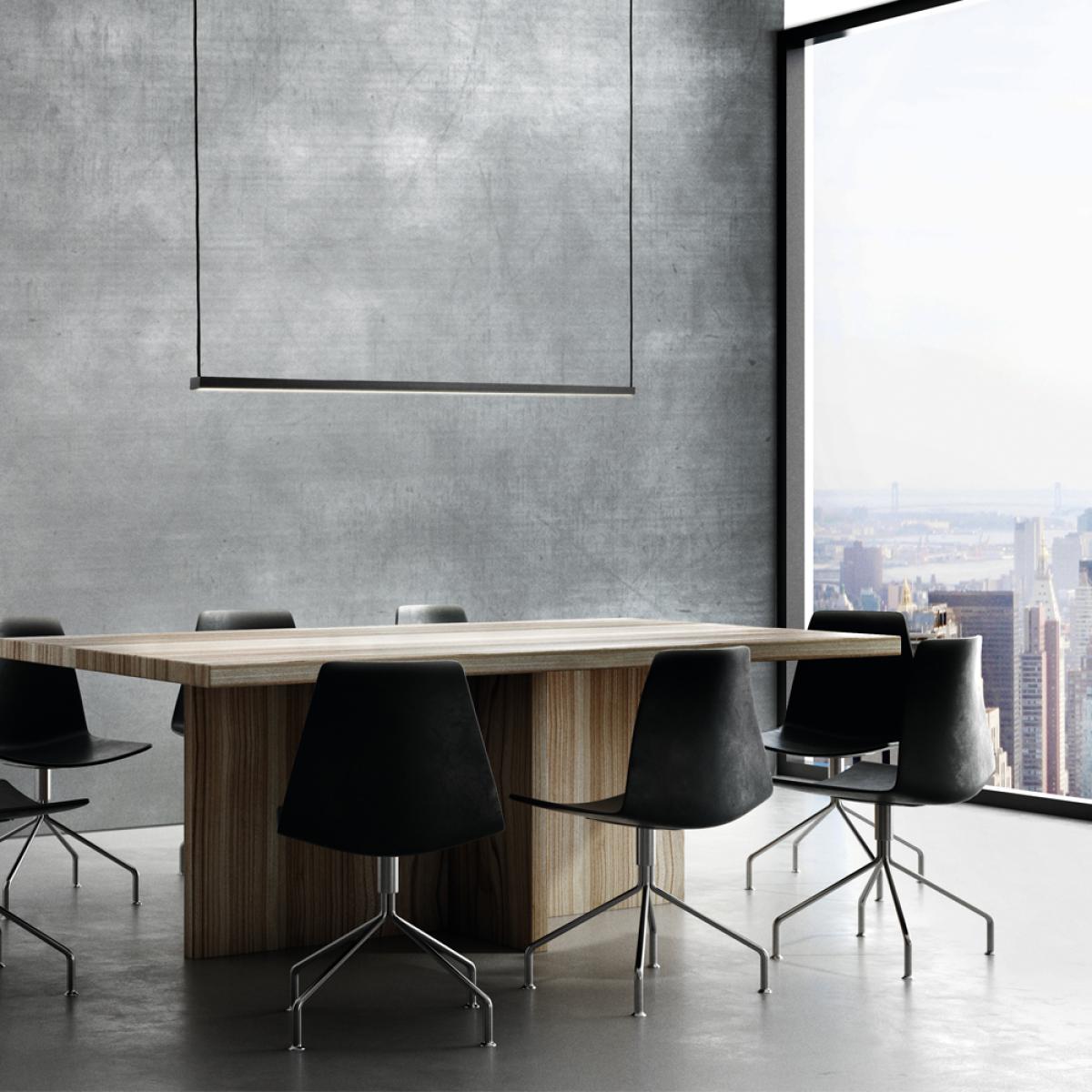 Light-Point Stripe pendant lamp Black 1500 – image 2