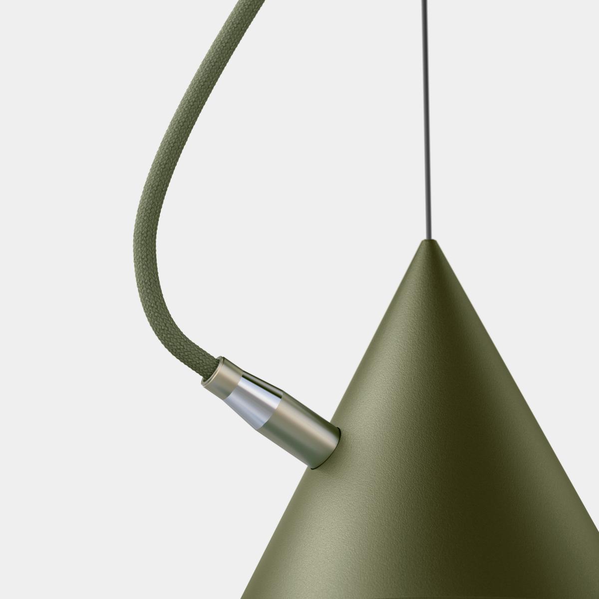 Noon Castor pendant 20 cm Military green-green-brass – image 2