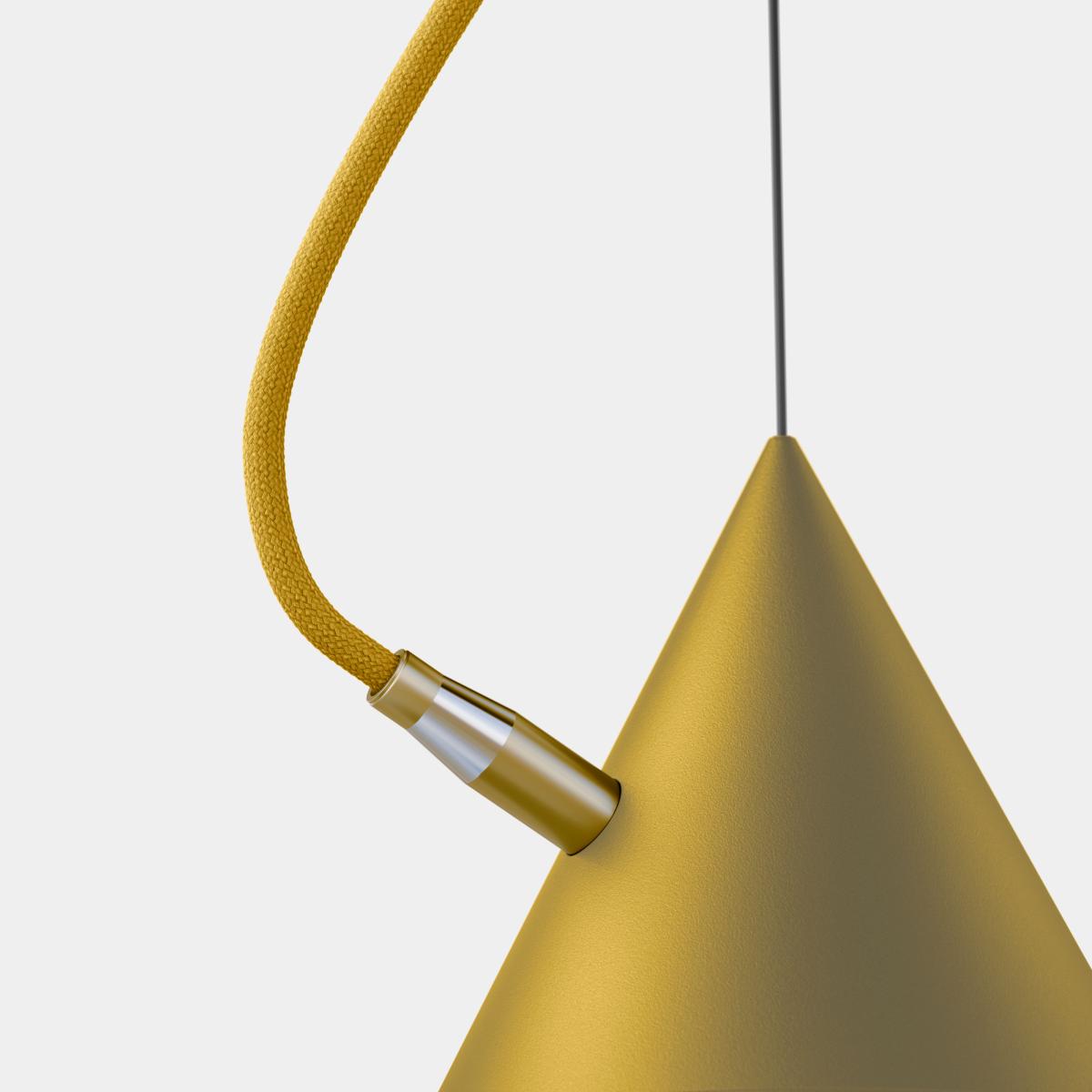 Noon Castor pendant 20 cm Golden yellow-sulfur yellow-brass – image 2
