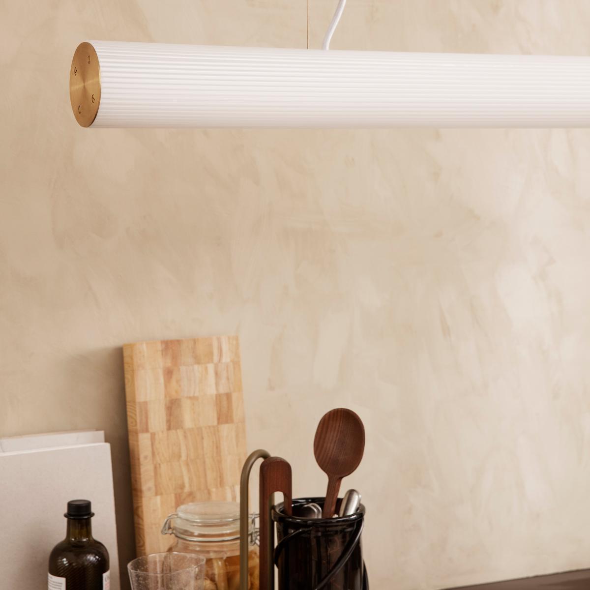 Vuelta pendant lamp 100 cm White-brass – image 4