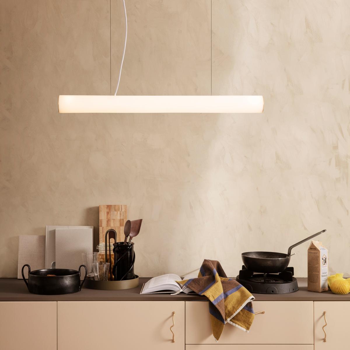 Vuelta pendant lamp 100 cm White-brass – image 5