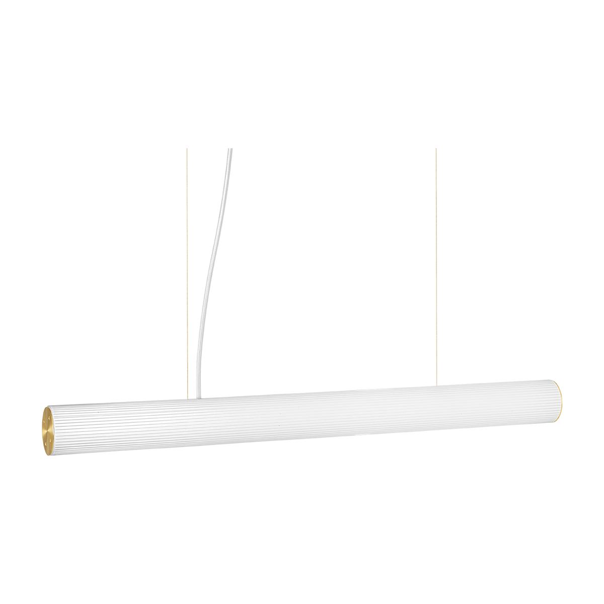 Vuelta pendant lamp 100 cm White-brass – image 1