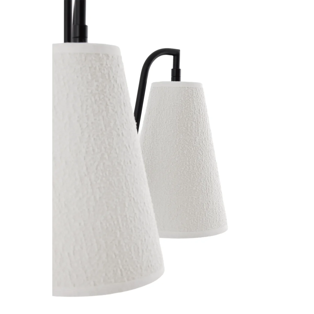 Globen Lighting Lou pendant lamp 3 white bouclé-black 46x46 cm – image 4