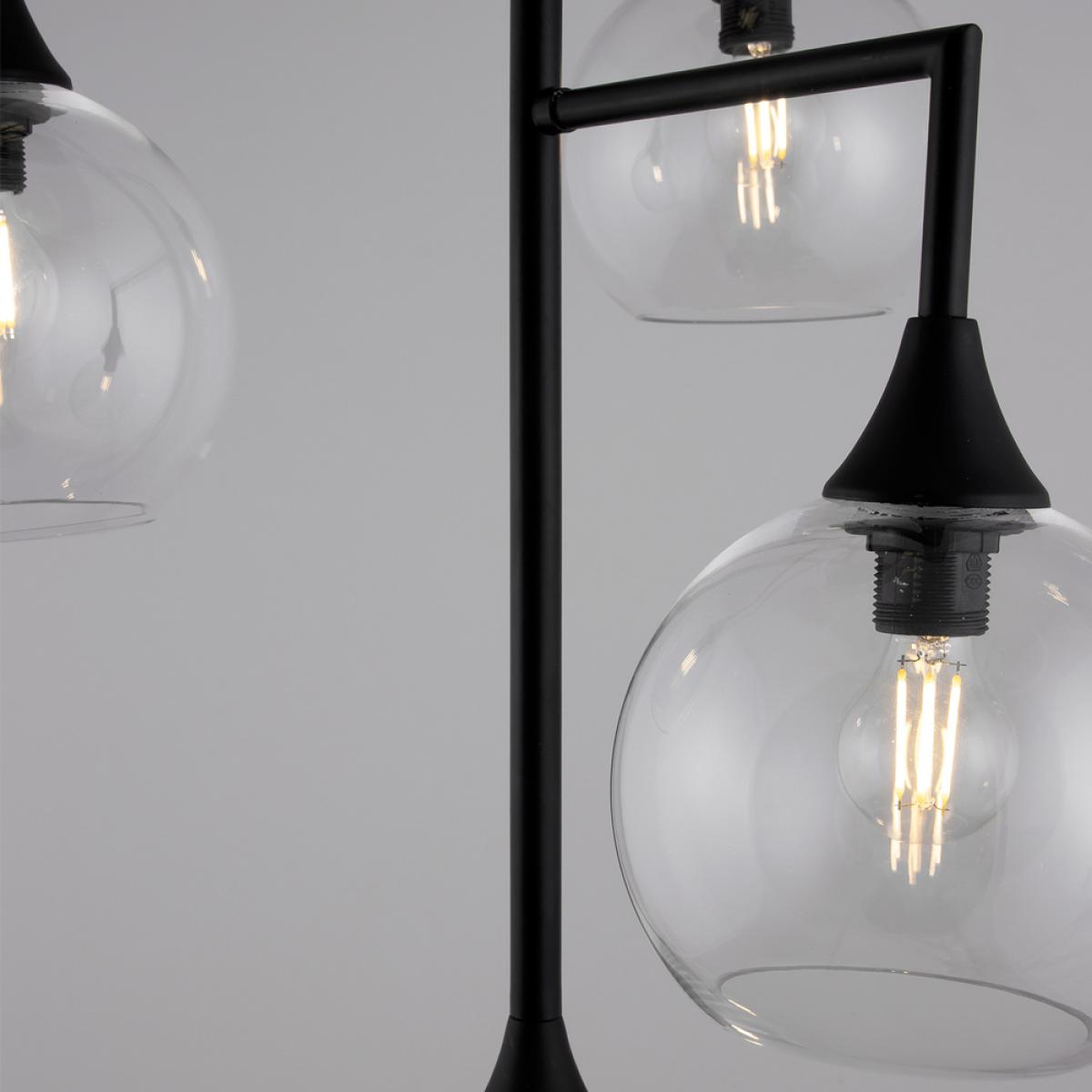 Globen Lighting Bowl 4 pendant lamp Clear black stand – image 2