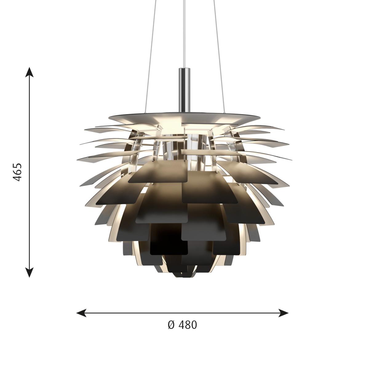 PH Artichoke pendant lamp Ø48 cm black – image 2