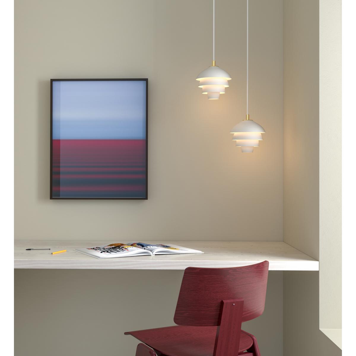 Belid Valencia pendant Ø18 Matt White - Brass – image 2