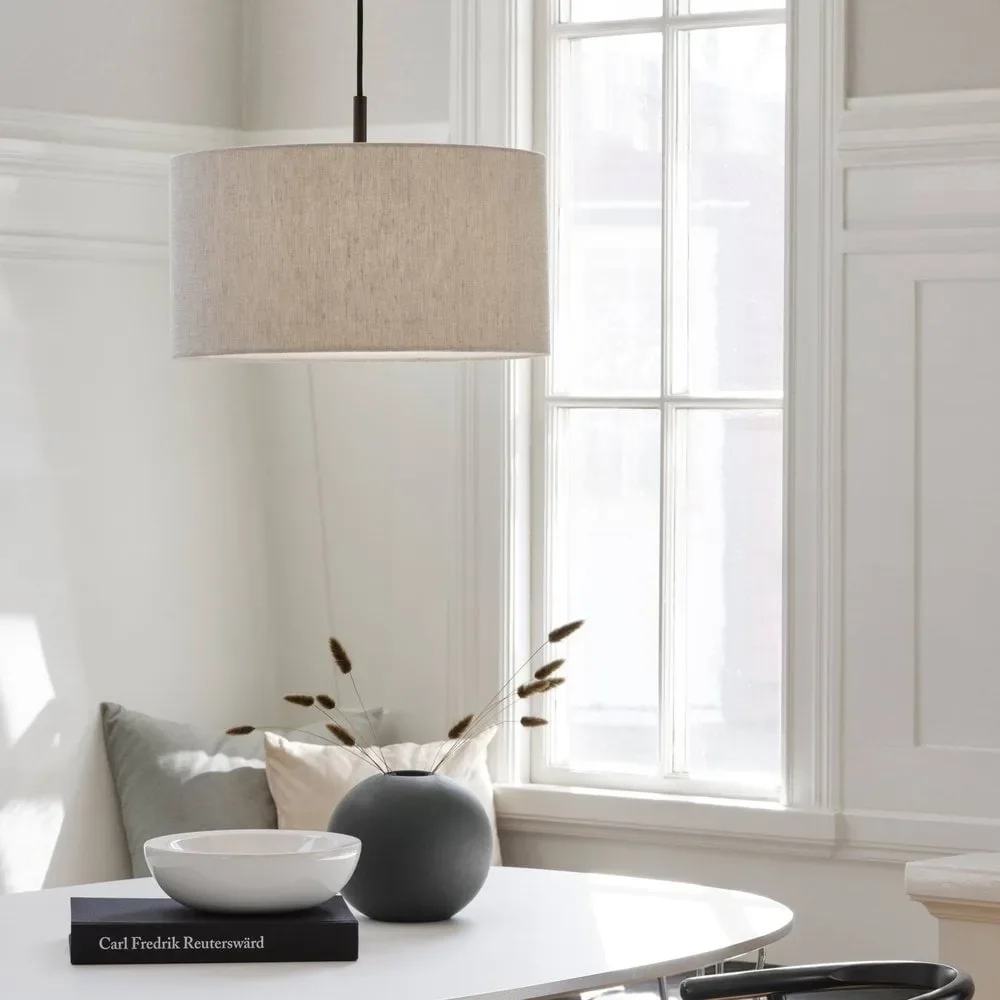 Belid Soft pendant lamp Ø40 cm Linen natural-metallic bronze Ø44 cm – image 3