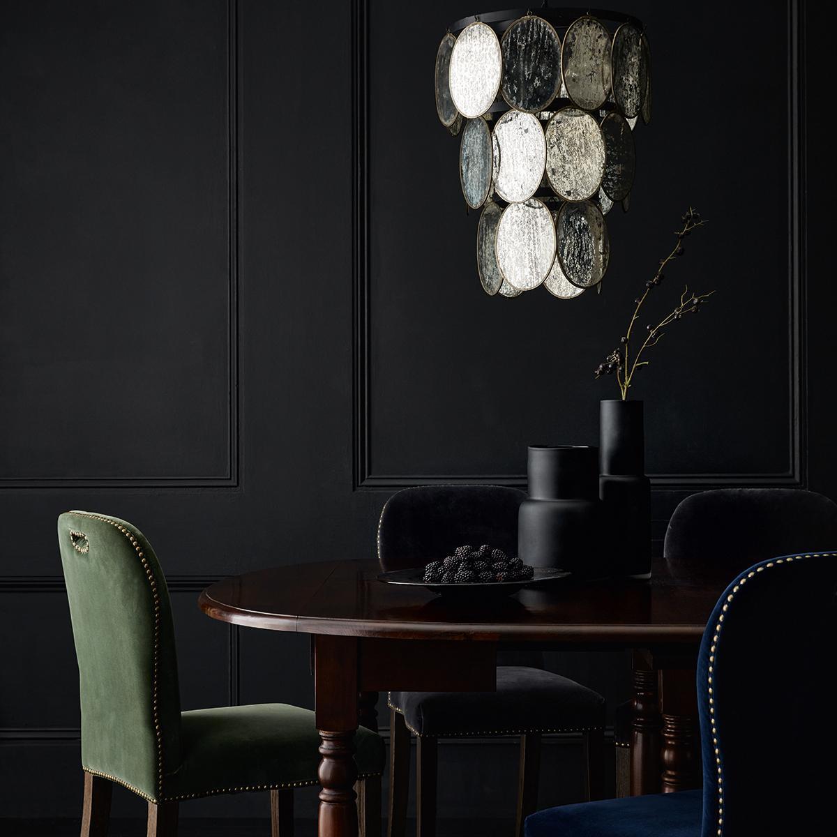 OKA, Luminosia Hanging Disc Lamp - Antiqued Mirror, Hanging Lights, Glass – image 2