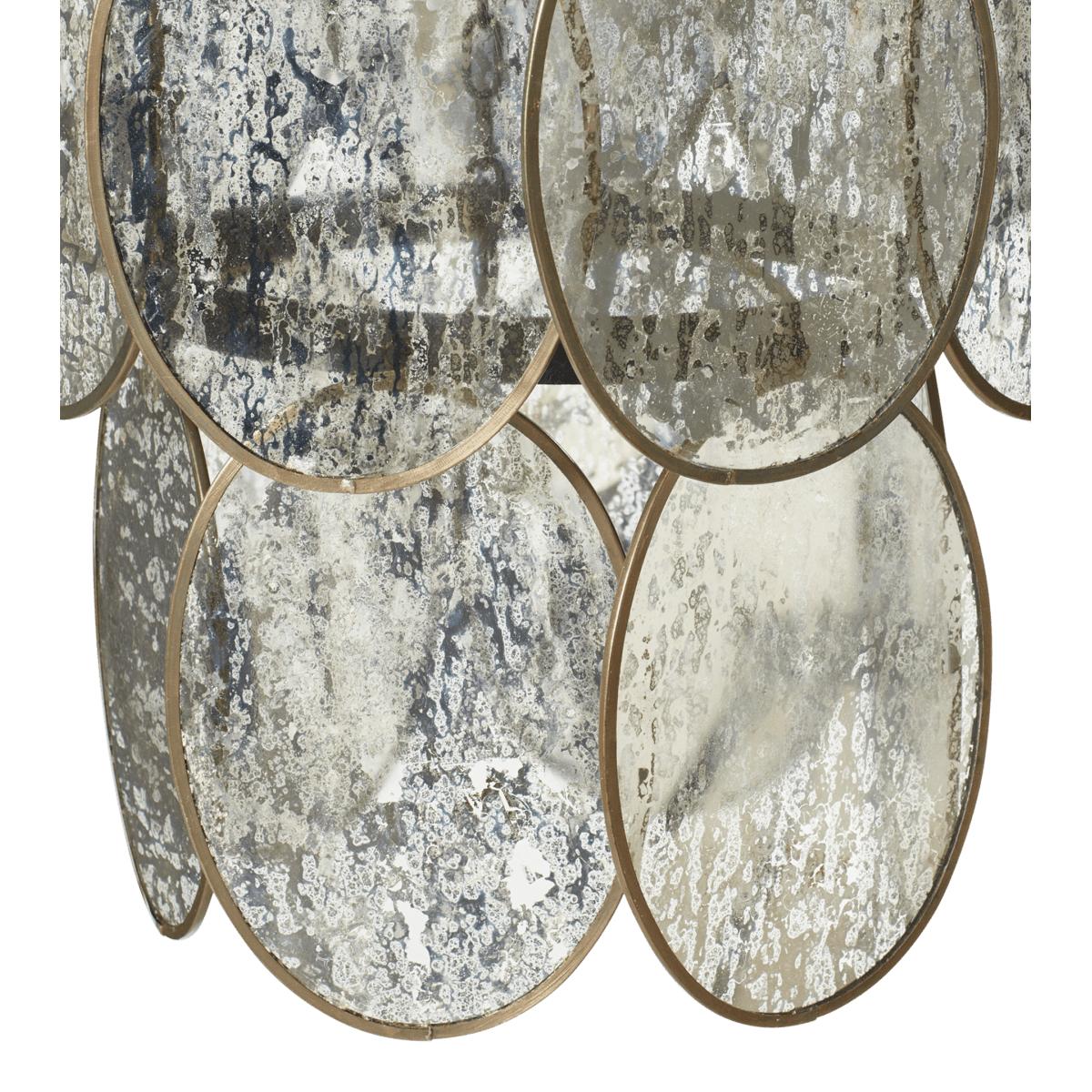 OKA, Luminosia Hanging Disc Lamp - Antiqued Mirror, Hanging Lights, Glass – image 4