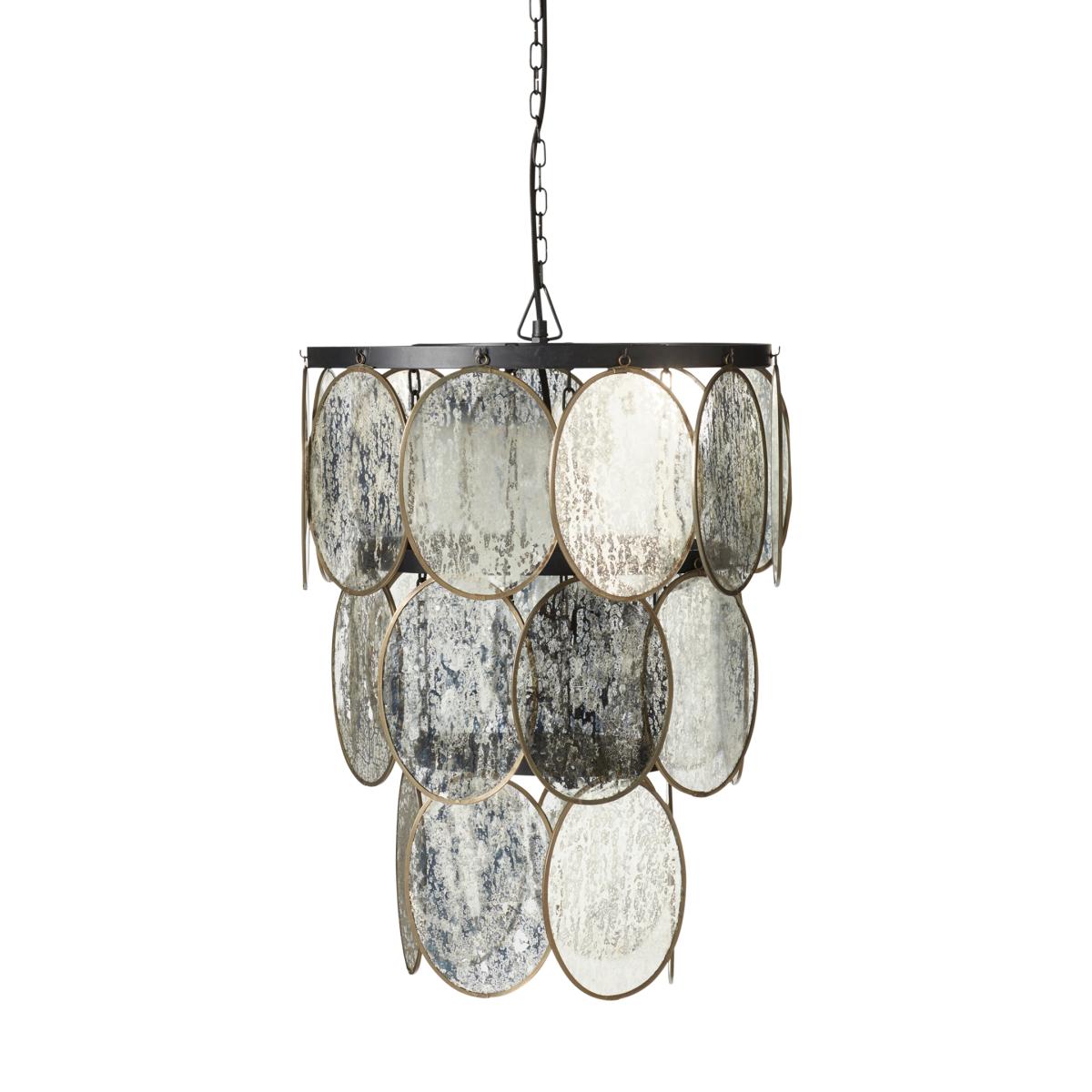 Luminosia Hanging Disc Lamp - Antiqued Mirror – image 2