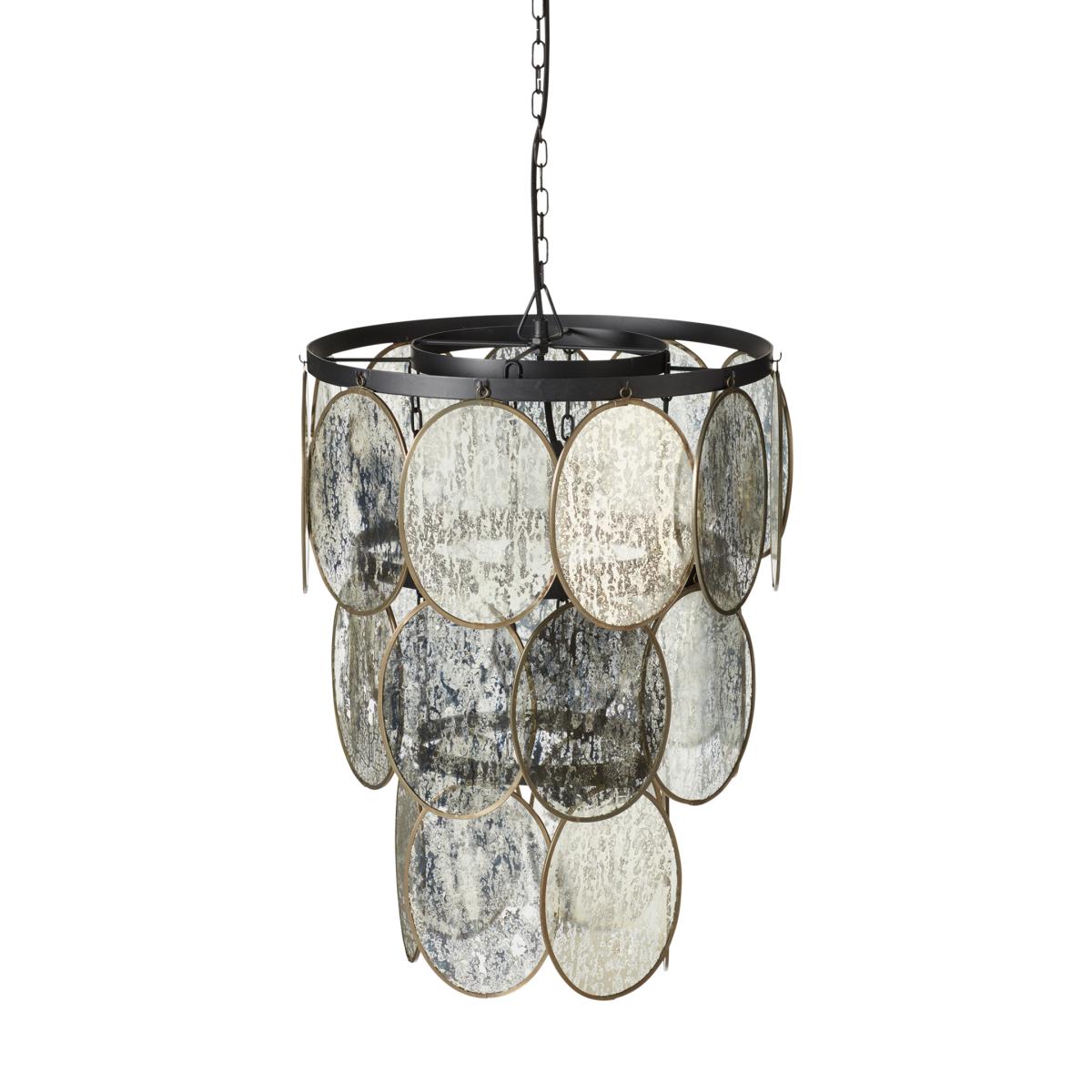 Luminosia Hanging Disc Lamp - Antiqued Mirror – image 4