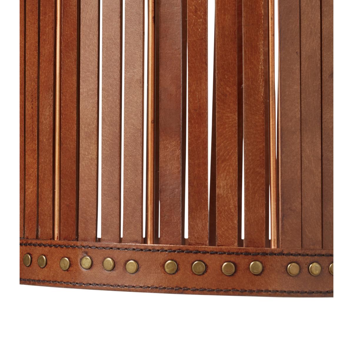 Cevoli Leather Lantern Large - Aged Tobacco – image 2