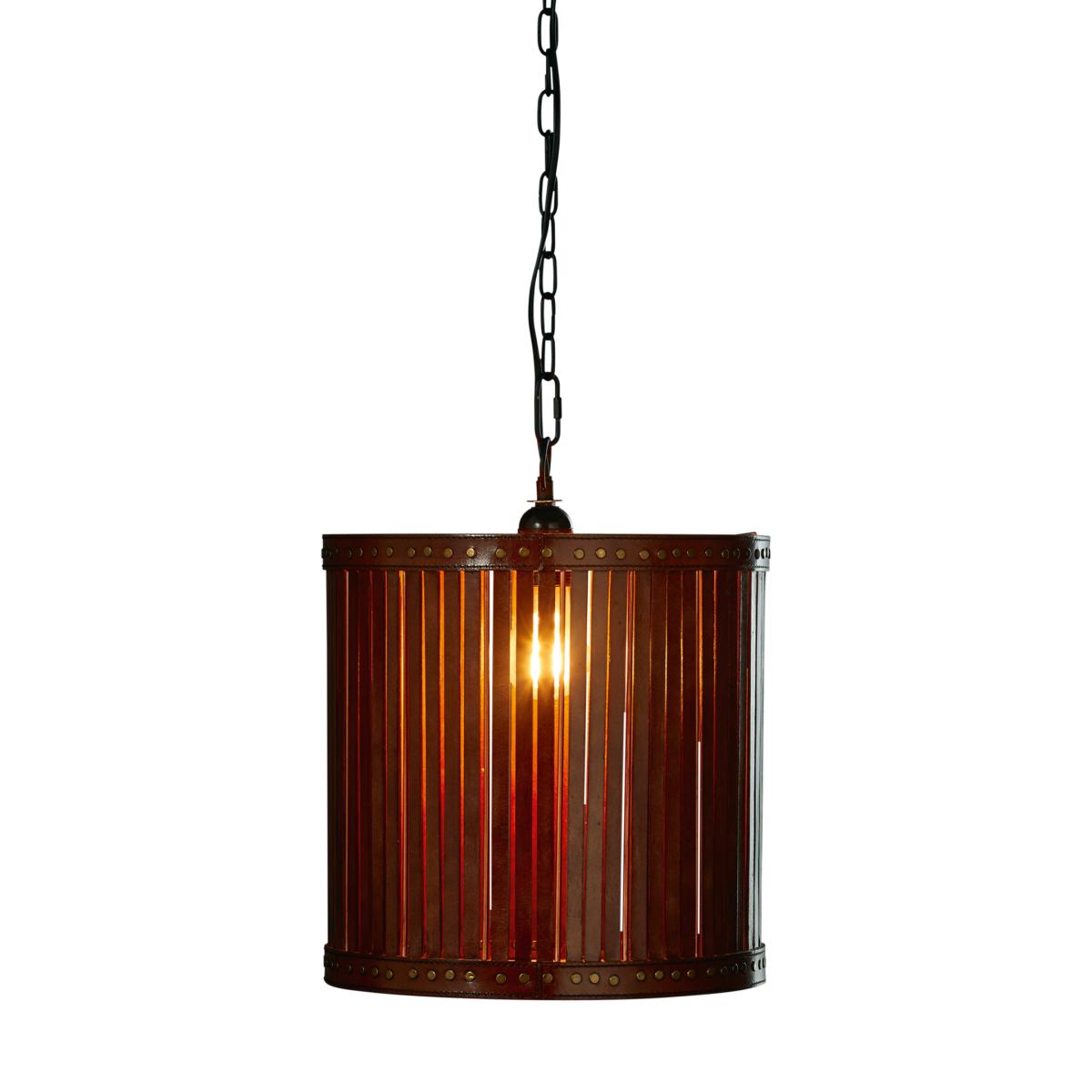 Cevoli Leather Lantern Large - Aged Tobacco – image 4