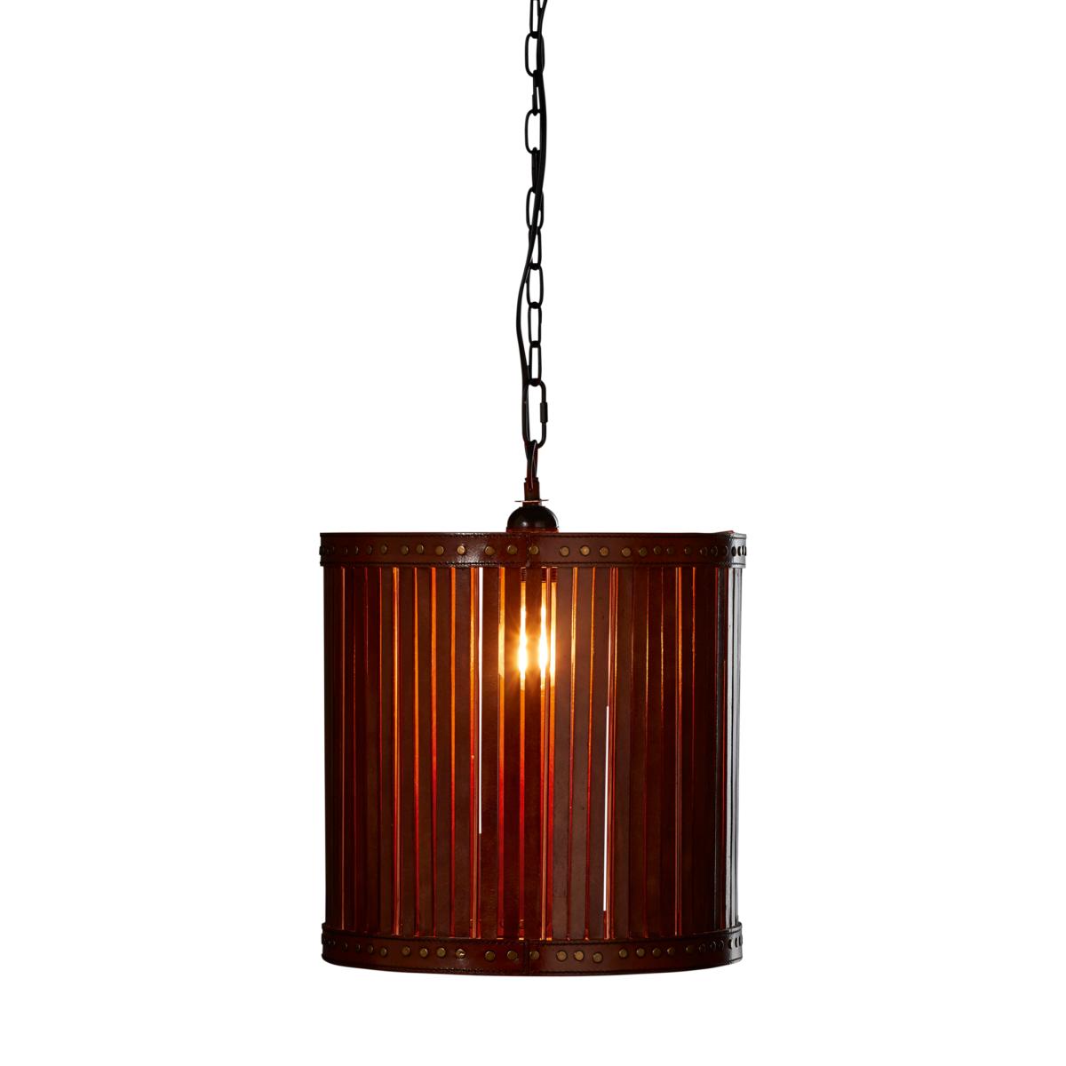 Cevoli Leather Lantern Large - Aged Tobacco – image 5