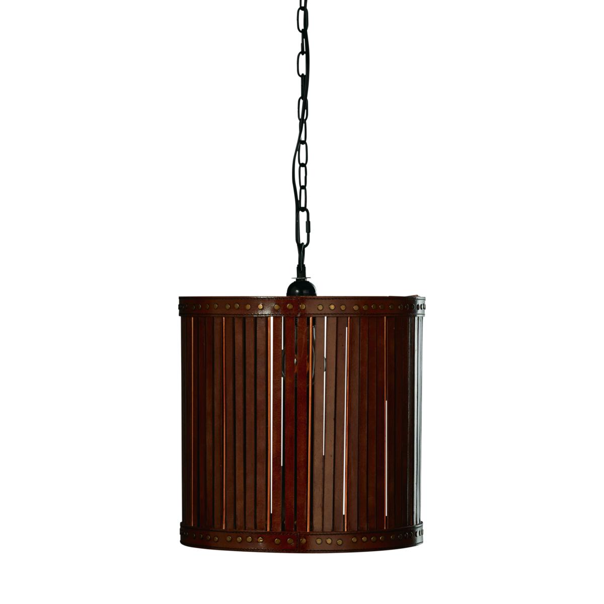 Cevoli Leather Lantern Large - Aged Tobacco – image 6