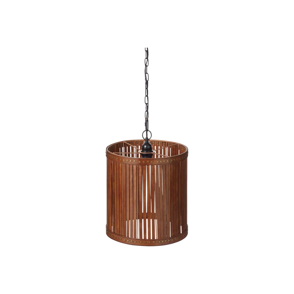 Cevoli Leather Lantern Large - Aged Tobacco – image 1