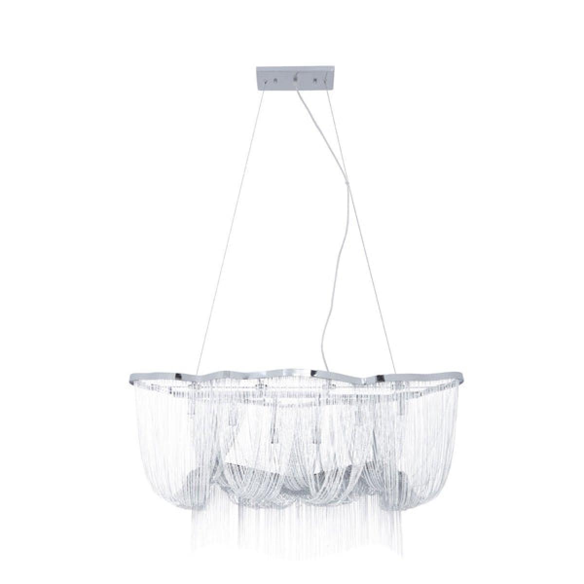 Olivia's Lorrie Aluminium Chain Wide Pendant Chrome Iron Frame – image 3