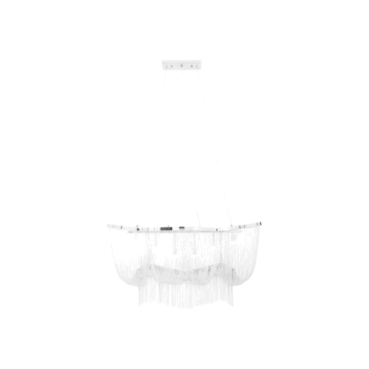 Olivia's Lorrie Aluminium Chain Wide Pendant Chrome Iron Frame – image 1