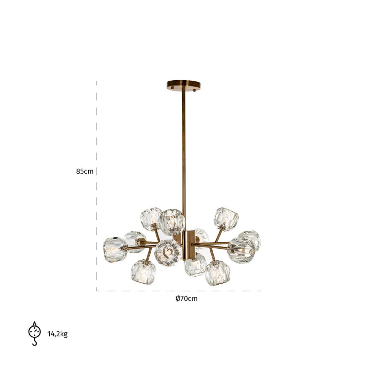 Richmond Quinty Hanging Lamp in Gold – image 4