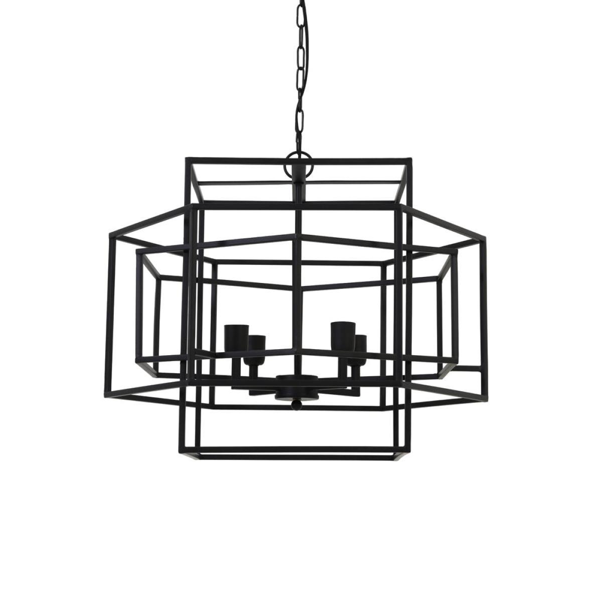 Light & Living Dalisia Pendant Matt Black – image 2