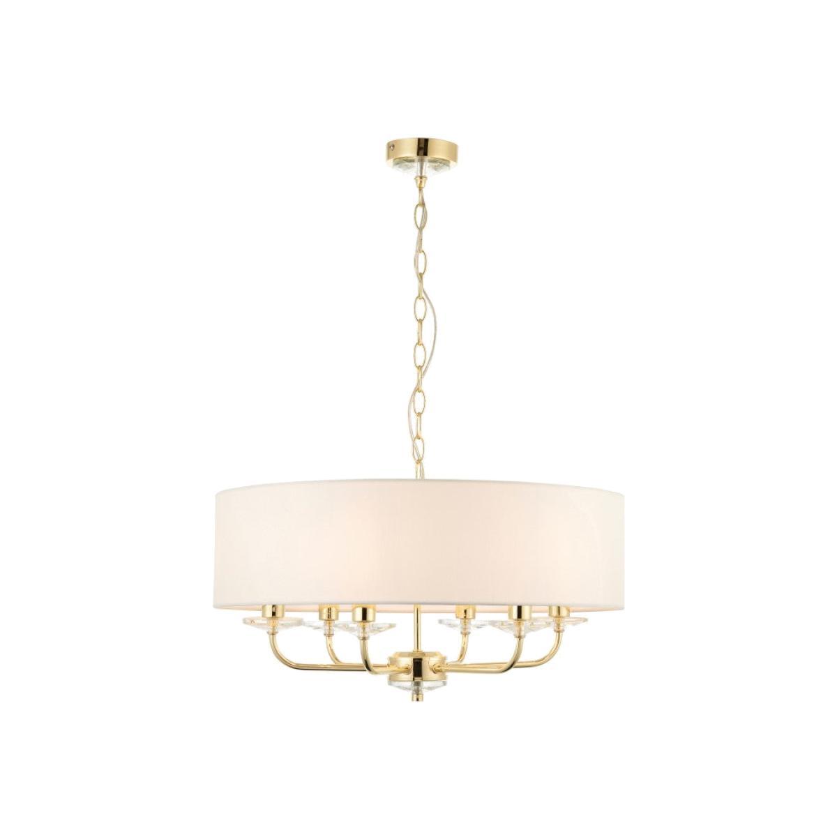 Gallery Direct Nixon 6 Pendant Light Brass
