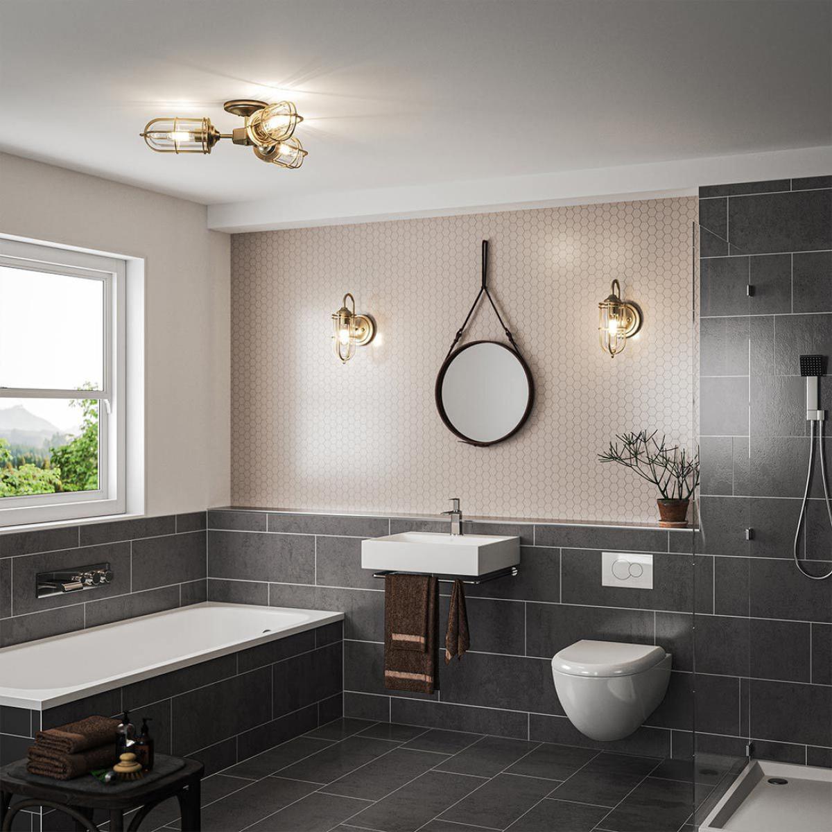 Quintiesse Urban Restoration 3 Light Semi Flush – image 4