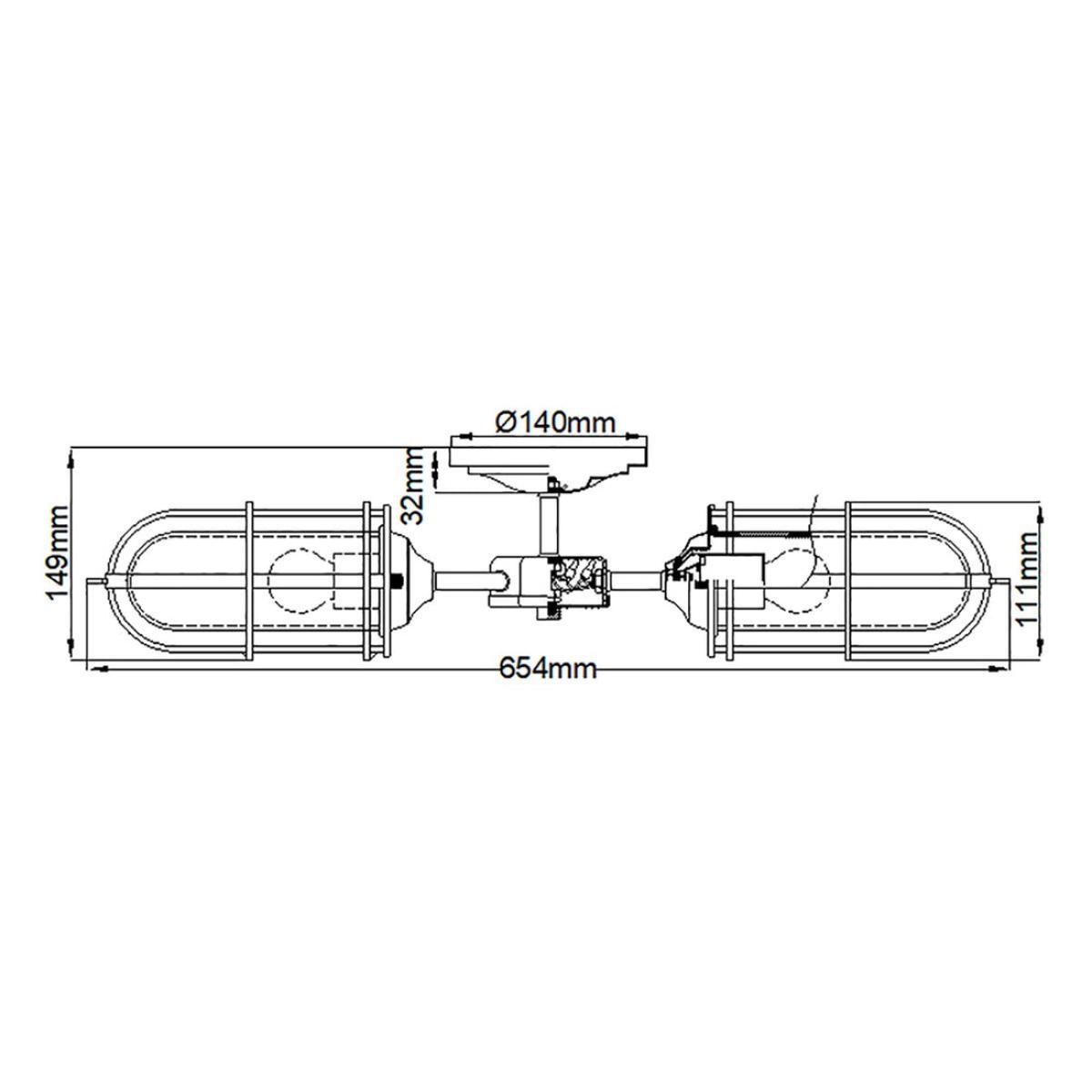 Quintiesse Urban Restoration 3 Light Semi Flush – image 6