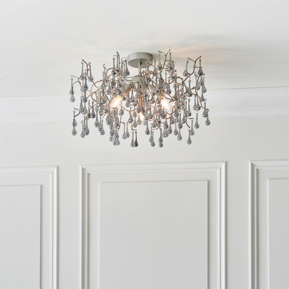 Olivia's Freya Ceiling Light in Silver – image 3
