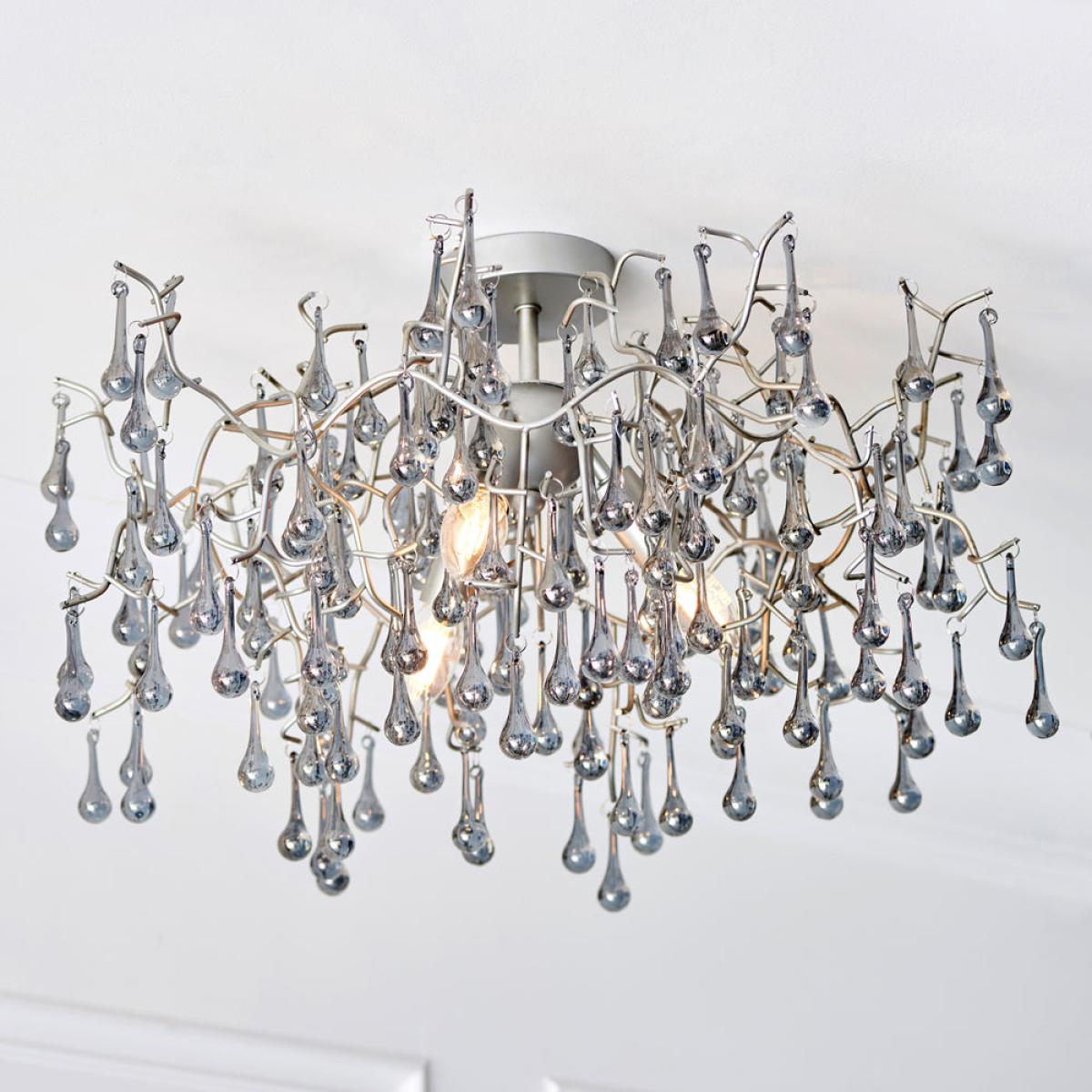 Olivia's Freya Ceiling Light in Silver – image 1