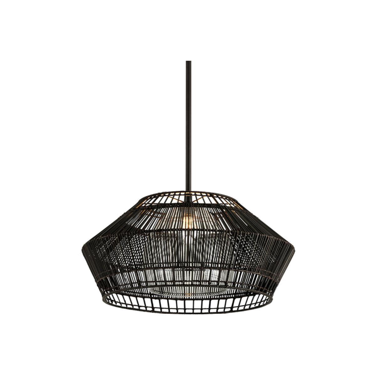 Hudson Valley Lighting Hunters Point Hand-Worked Iron 1lt Pendant