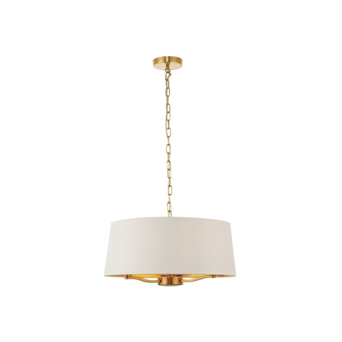 Gallery Direct Harvey 1 Pendant Light Brushed Gold