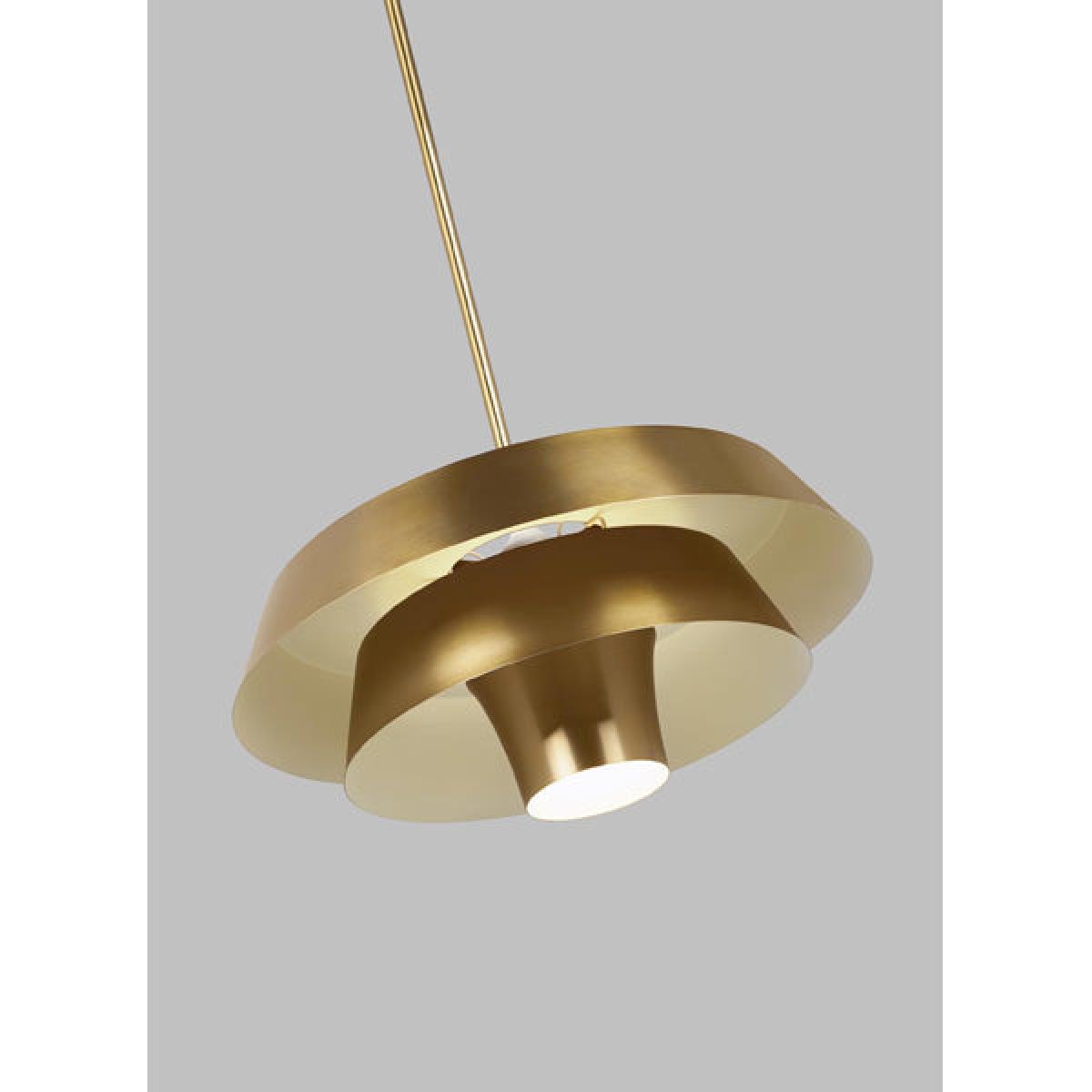 Elstead Brisbin 1 Light Pendant Burnished Brass – image 2