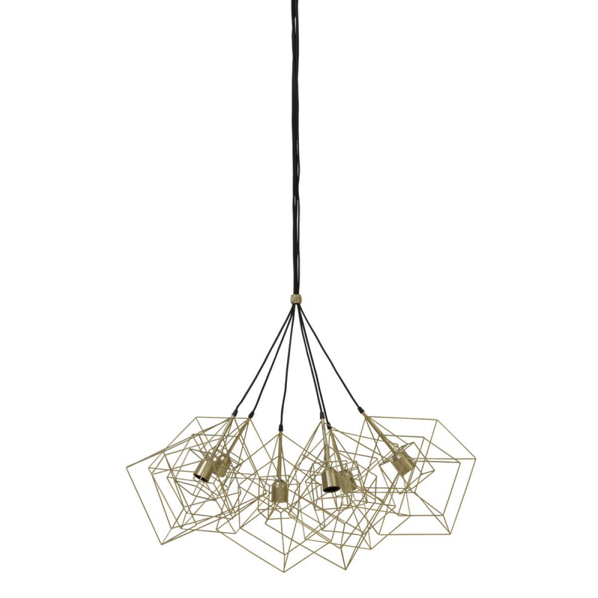Light & Living Kubinka 6 Lamp Pendant Antique Bronze And Matt Black – image 2