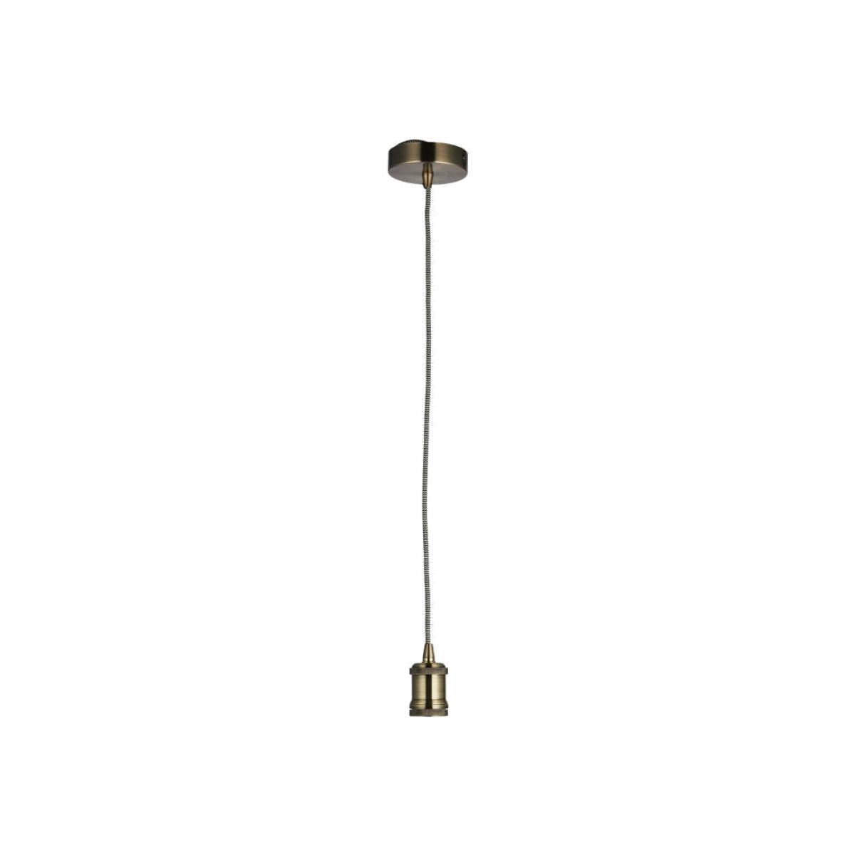 Gallery Direct Cambourne Pendant Light Antique Brass