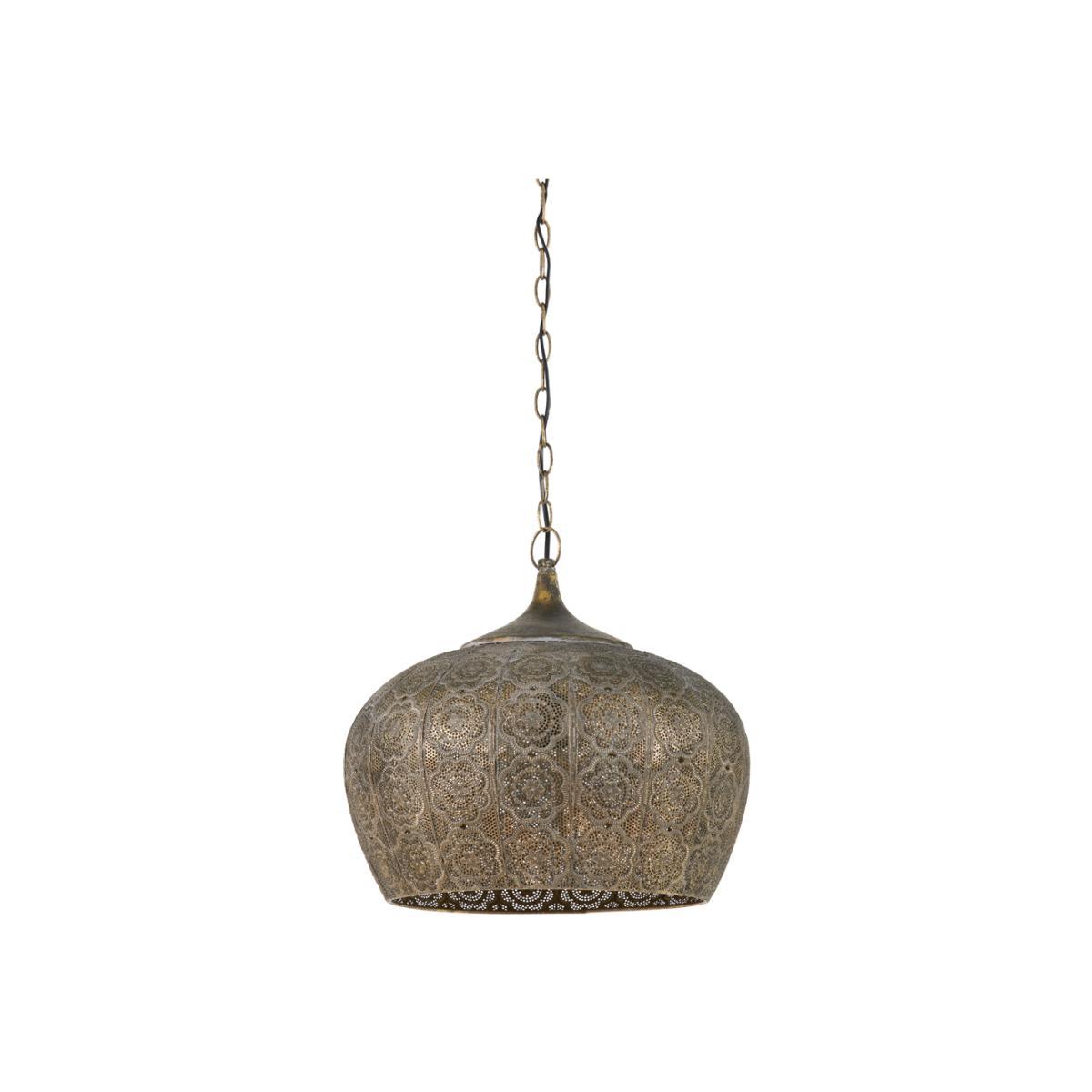 Light & Living Emine Pendant Brown Gold / Large