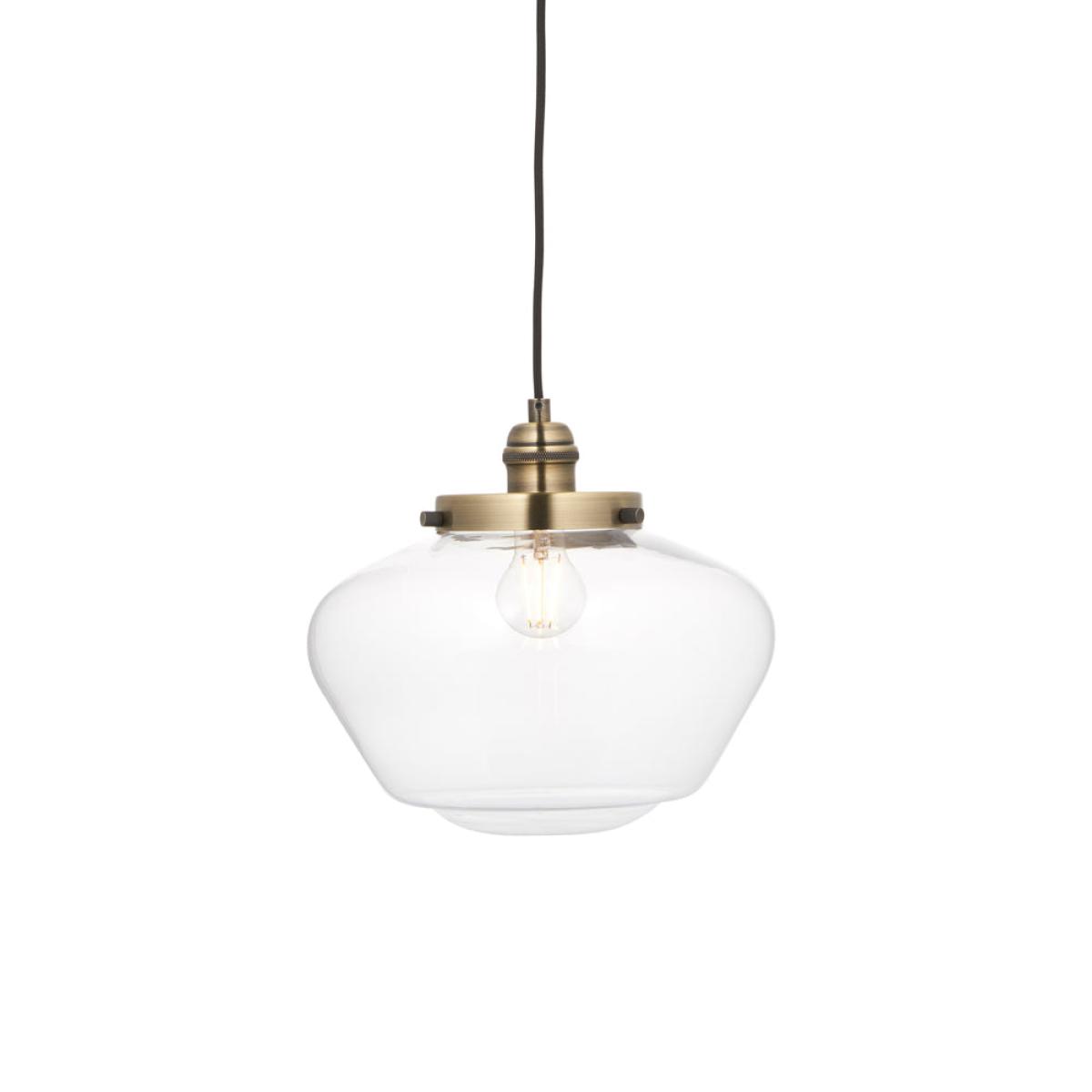 Olivia's Isabella Pendant Light in Brass & Clear Glass | Outlet – image 2