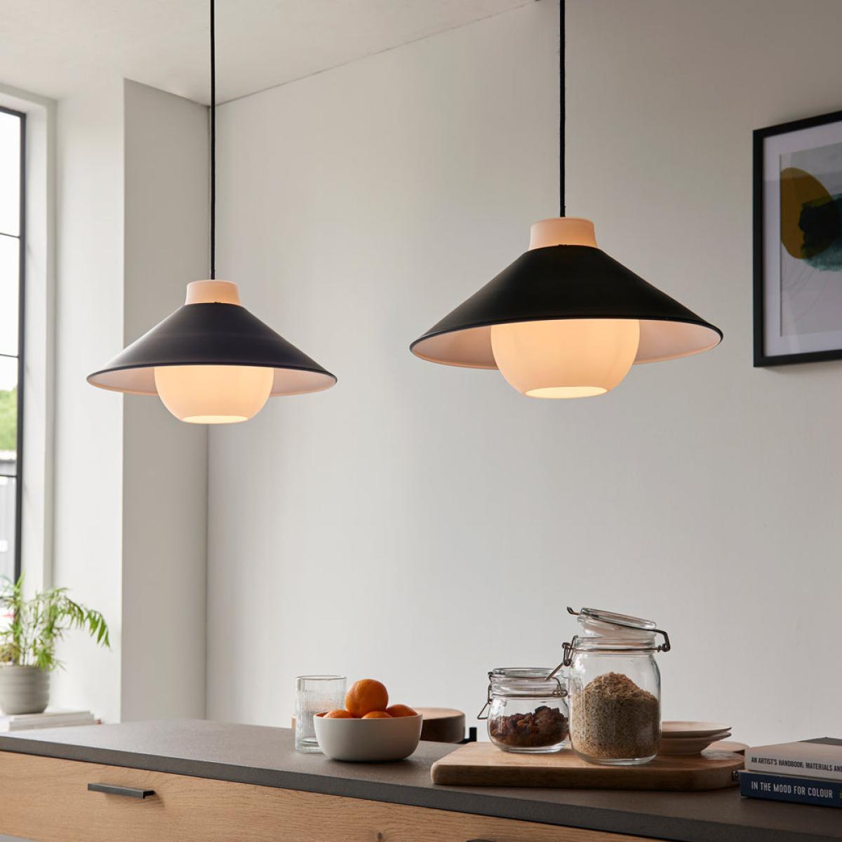 Olivia's Hallie Straight Pendant Light in Black | Outlet – image 3