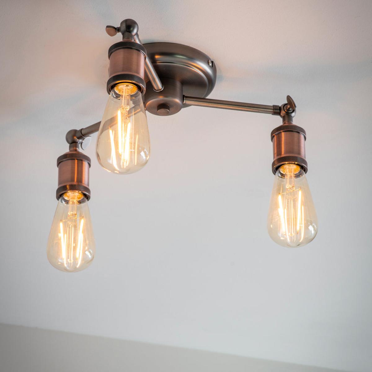 Gallery Interiors Hal 3 Ceiling Light In Bronze – image 2