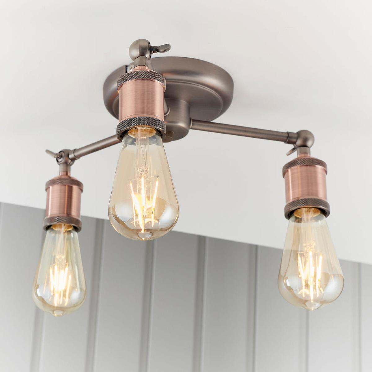 Gallery Interiors Hal 3 Ceiling Light In Bronze – image 4