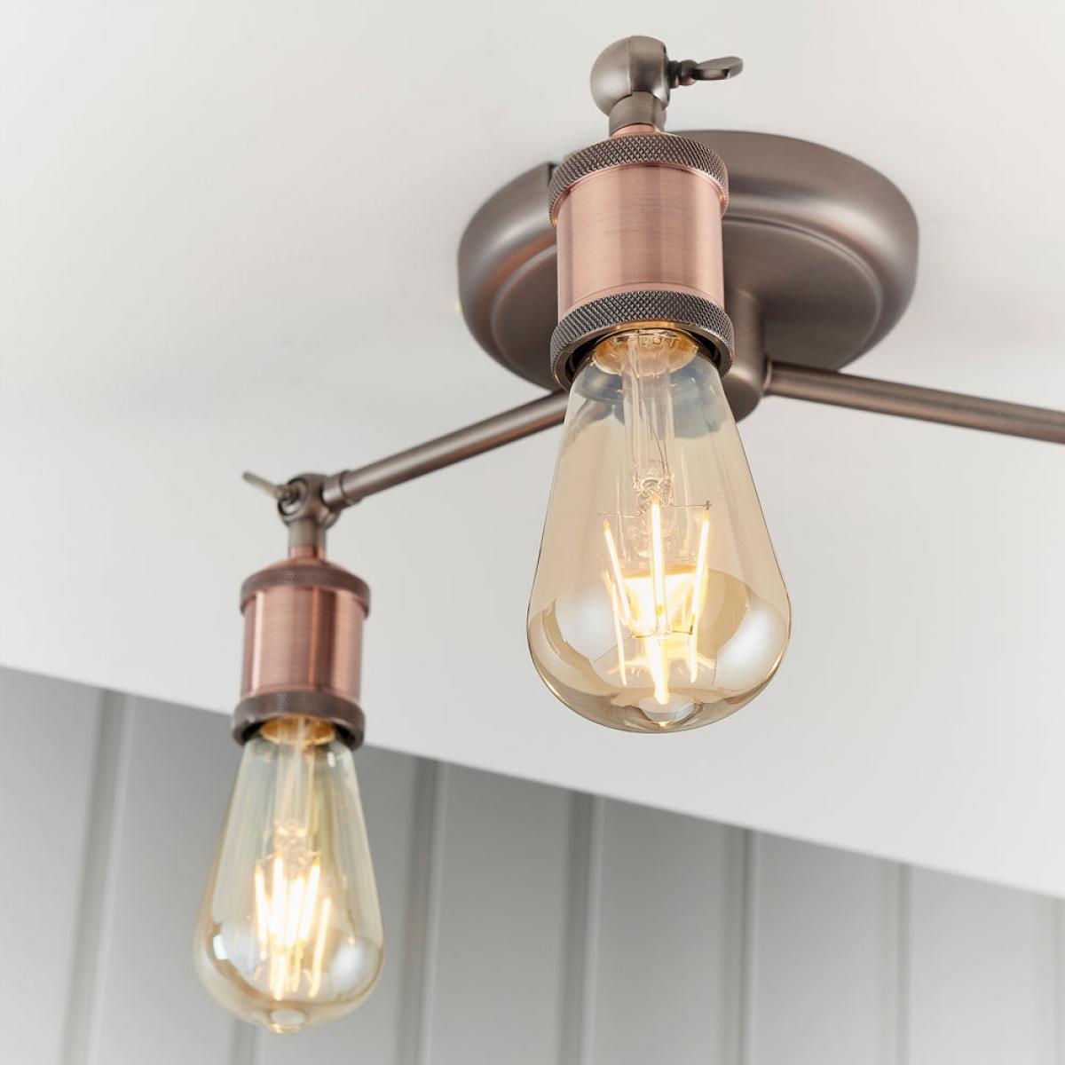 Gallery Interiors Hal 3 Ceiling Light In Bronze – image 5