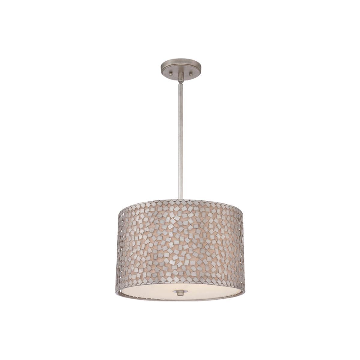 Elstead Confetti 3 Light Pendant Old Silver – image 1
