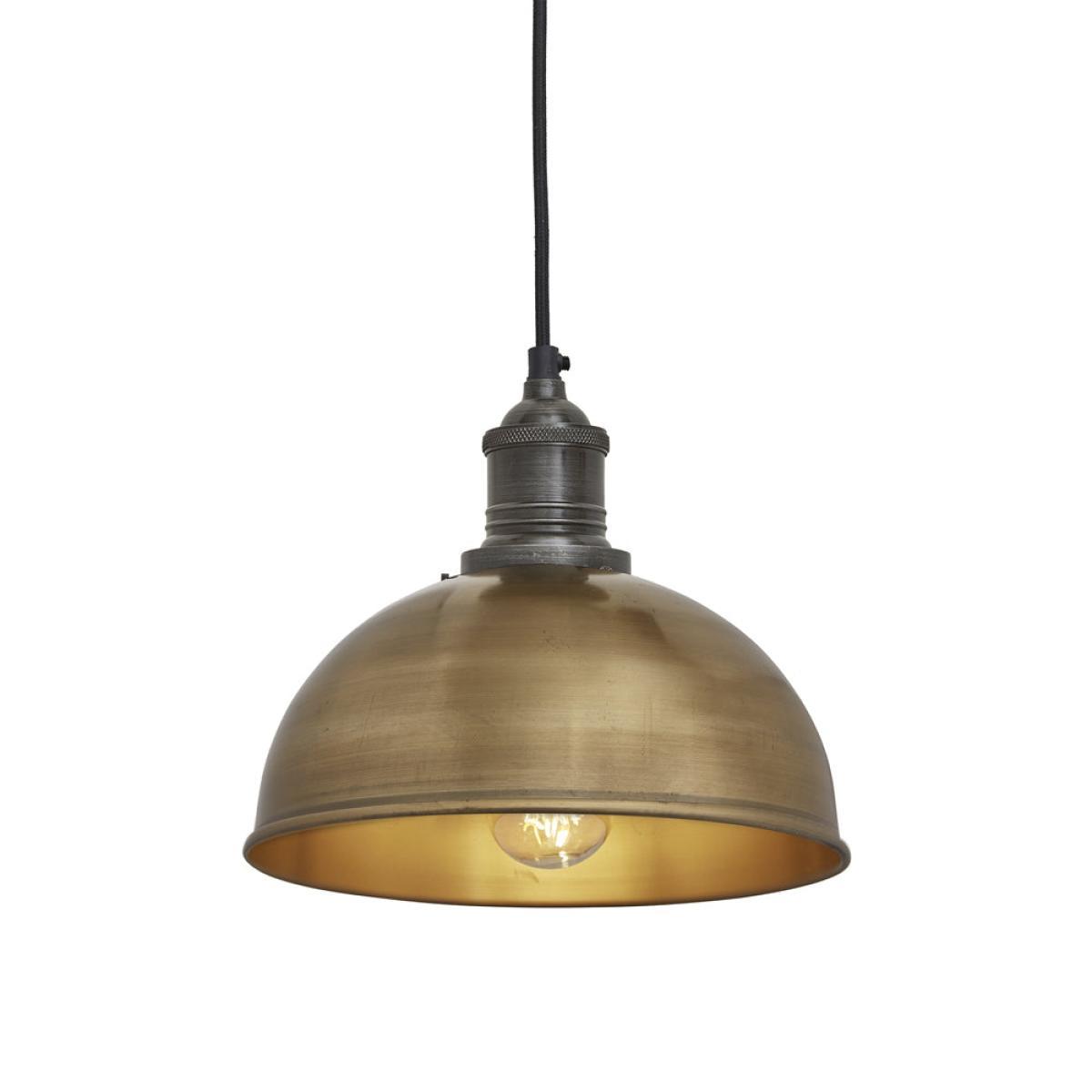 Industville Brooklyn Dome Brass Pendant / 8 Inch Brass Holder – image 2