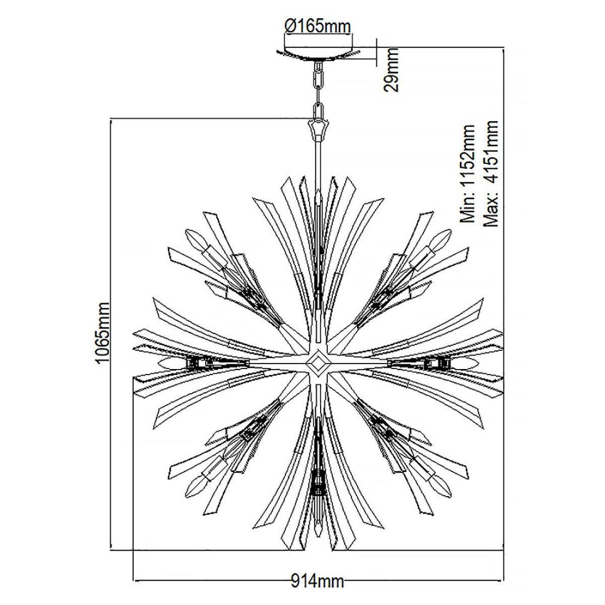 Quintiesse Vida 13 Light Large Pendant – image 5
