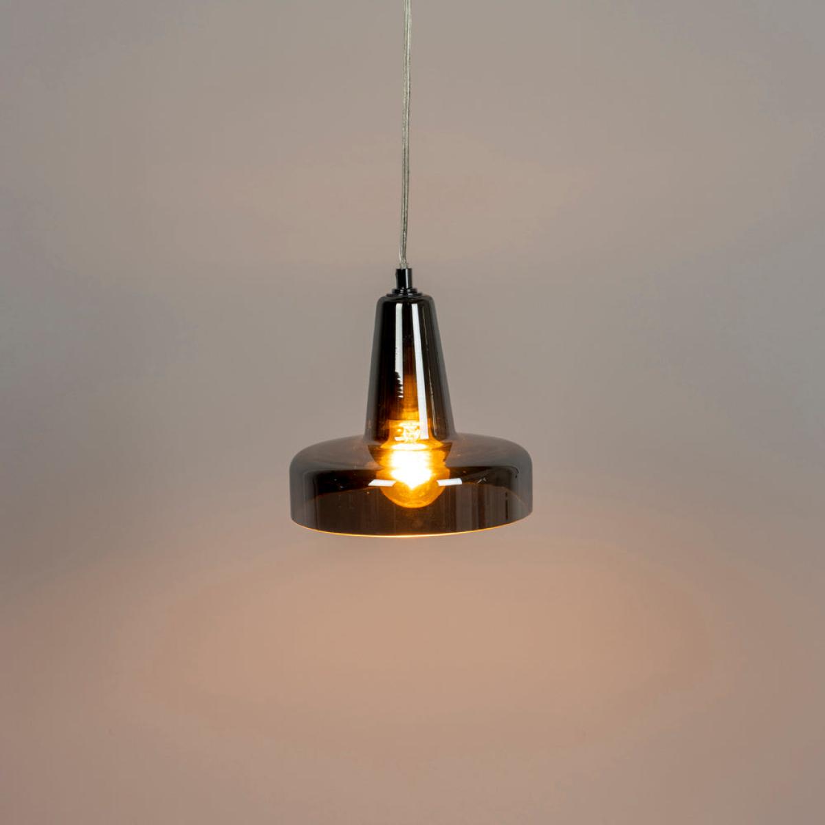 Olivia's Nordic Living Collection Ashin Pendant Light in Smoke / Medium – image 2