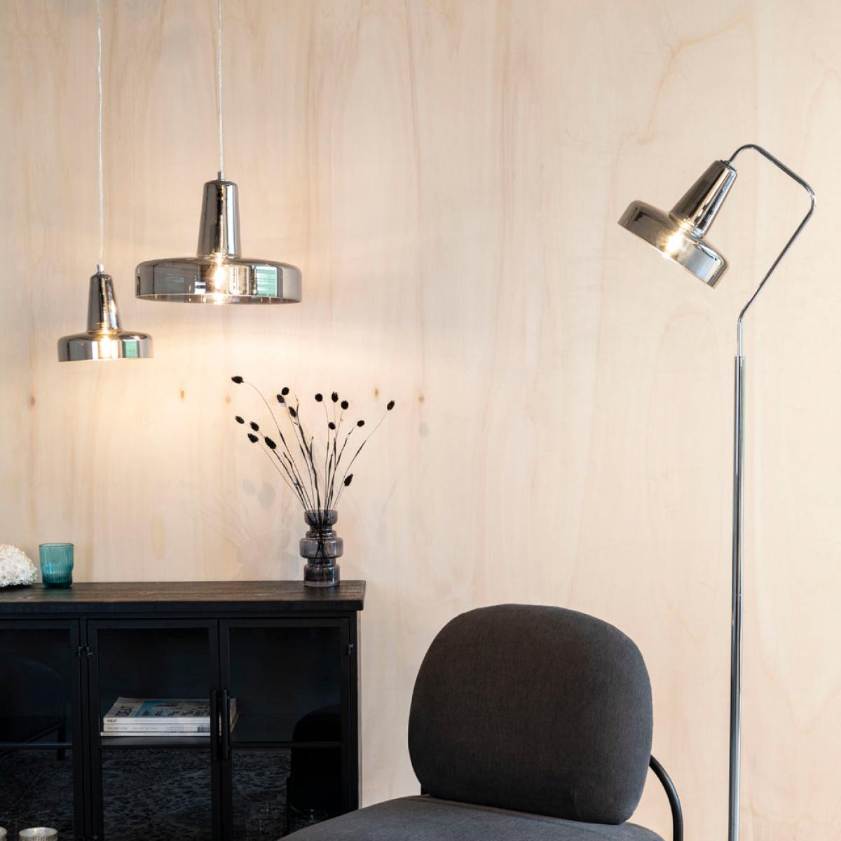 Olivia's Nordic Living Collection Ashin Pendant Light in Smoke / Medium – image 7